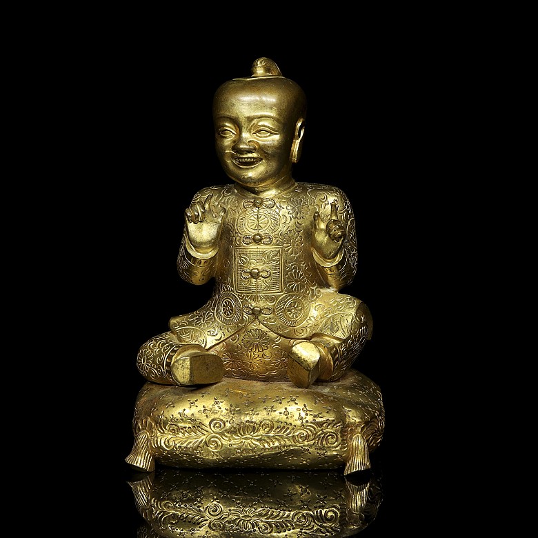 Gilded bronze figurine 