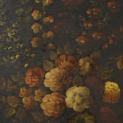 Spanish School 18th-19th century ‘Still life with flowers’