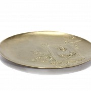 Berndorf (19th-20th century), bronze decorative dish, Austria.