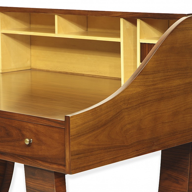 Art Deco style desk in Palo Santo wood