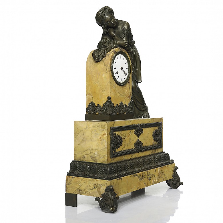 Empire table clock, France, 19th century