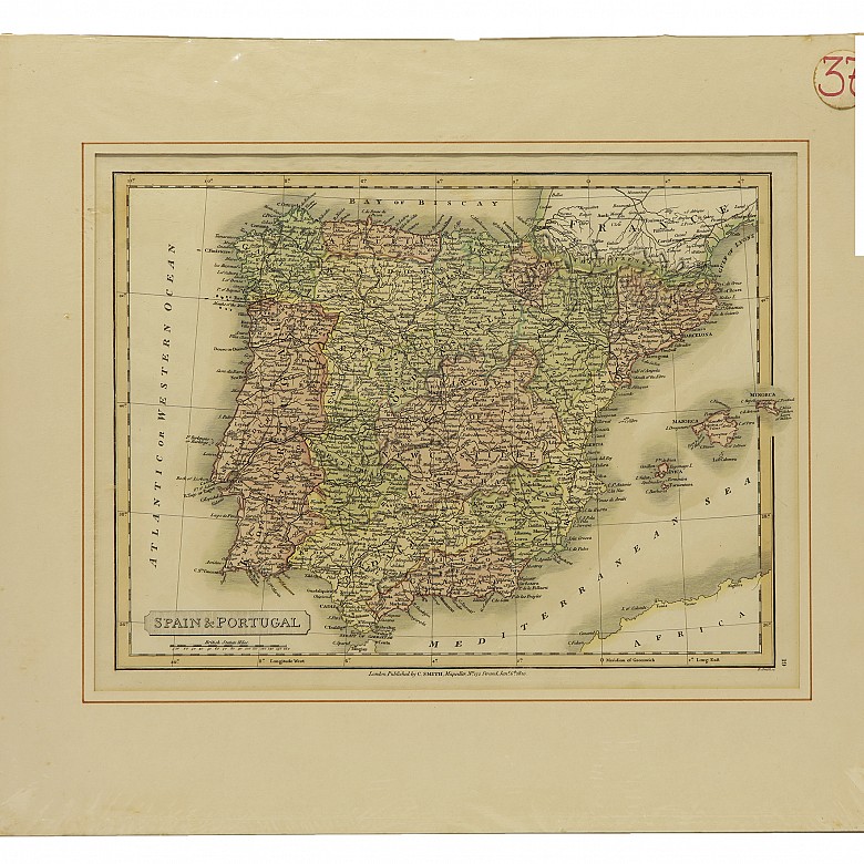 Set of English maps of the 