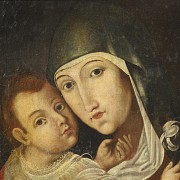 Virgen María y niño Jesús, s.XVIII-XIX