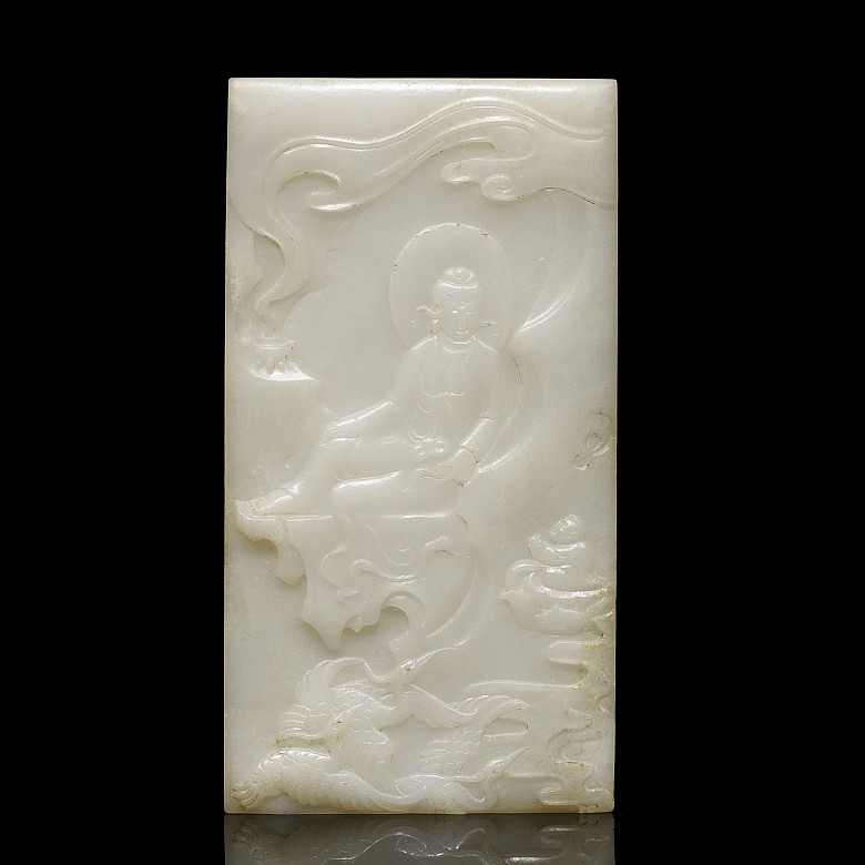 White jade plaque 