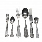 Silver cutlery, 800 sterling silver.