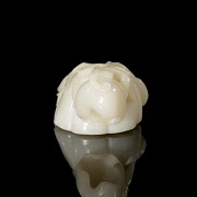 Carved jade brush container ‘Lotus’, Qing dynasty