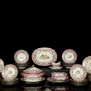 Polychrome and gilded porcelain tableware, Meissen