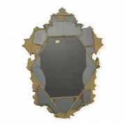 Carved wooden mirror, 20th century - 4