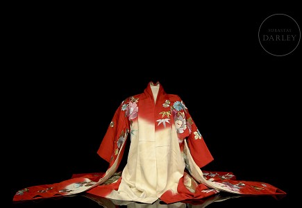 Kimono japonés de dama, finales s.XX