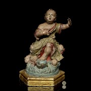 18th century Andalusian School ‘Infant Jesus with cherubs’