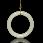 Hetian natural white jade bracelet, Qing Dynasty