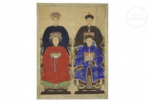 Asian painting ‘Imperial Portrait’, Qing dynasty