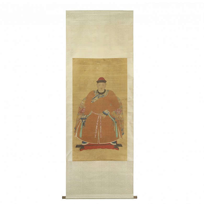 Chinese painting ‘Noble Portrait’, Qing dynasty