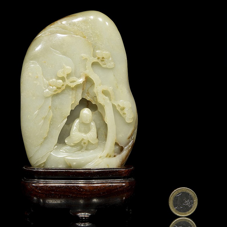 Carved jade figure 