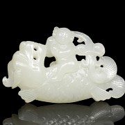 Pendant of white jade, 20th century