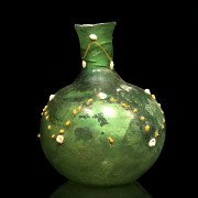 Green glass flask, Tang dynasty