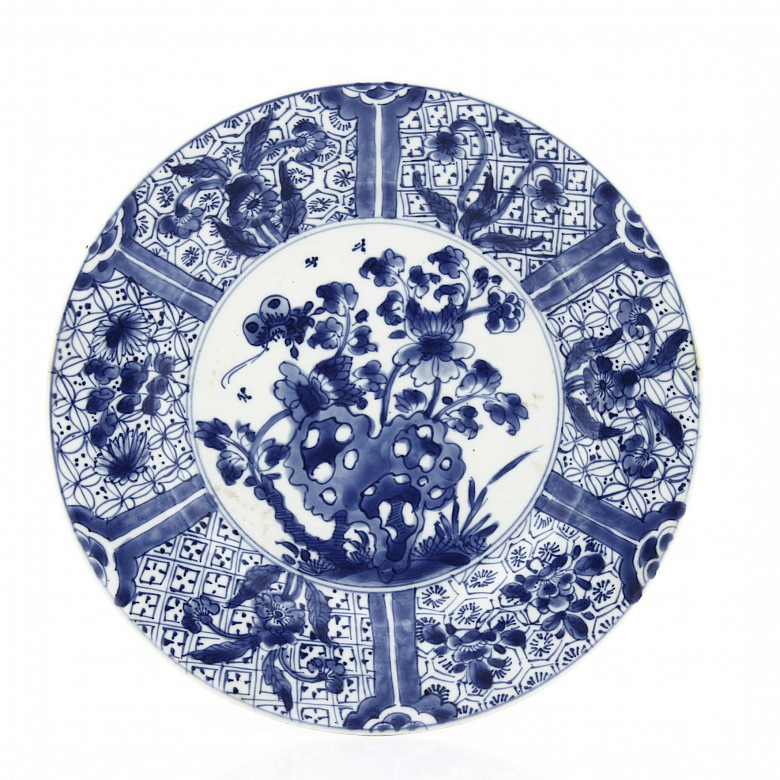 Set of four plates The Compagnie des Indes, 19th century.