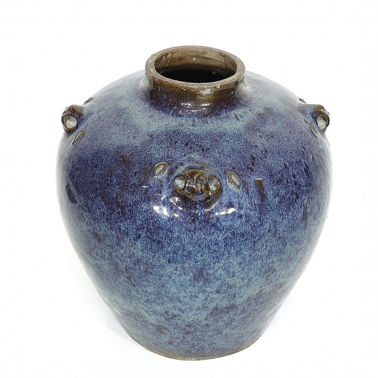 Large glazed pottery vessel, 20th Century