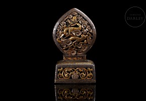 Tibetan seal “Mythological beast”, Qing dynasty