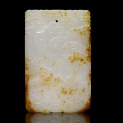 Carved jade plaque 