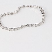 18k white gold bracelet.