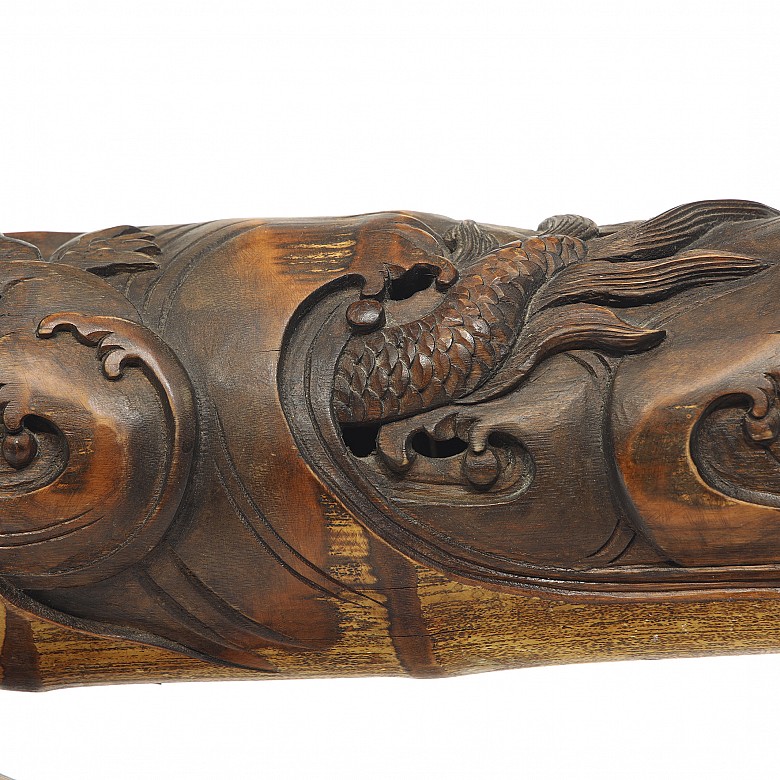 Carved bamboo figure “Dragon”, 20th century