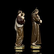 Spanish imagery “Pair of saints”, 20th century