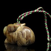 Carved jade pendant, Western Zhou