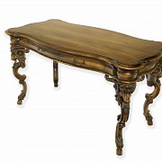 Louis XV wooden writing desk with ram's feet, 20th century - 6