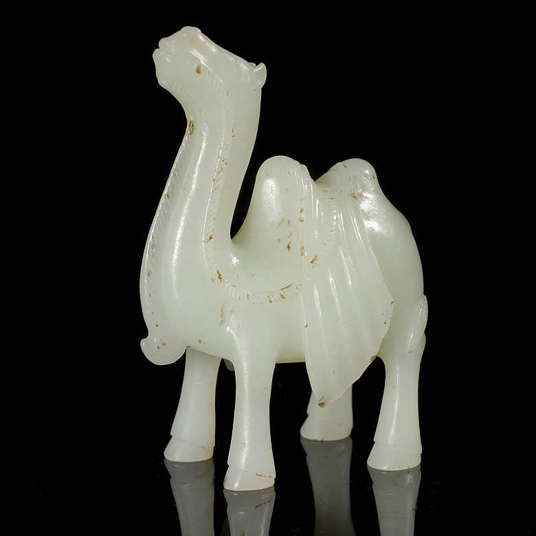 Carved jade figurine ‘Camel’, Qing dynasty