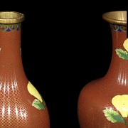 Two cloisonné vases, China, 20th century