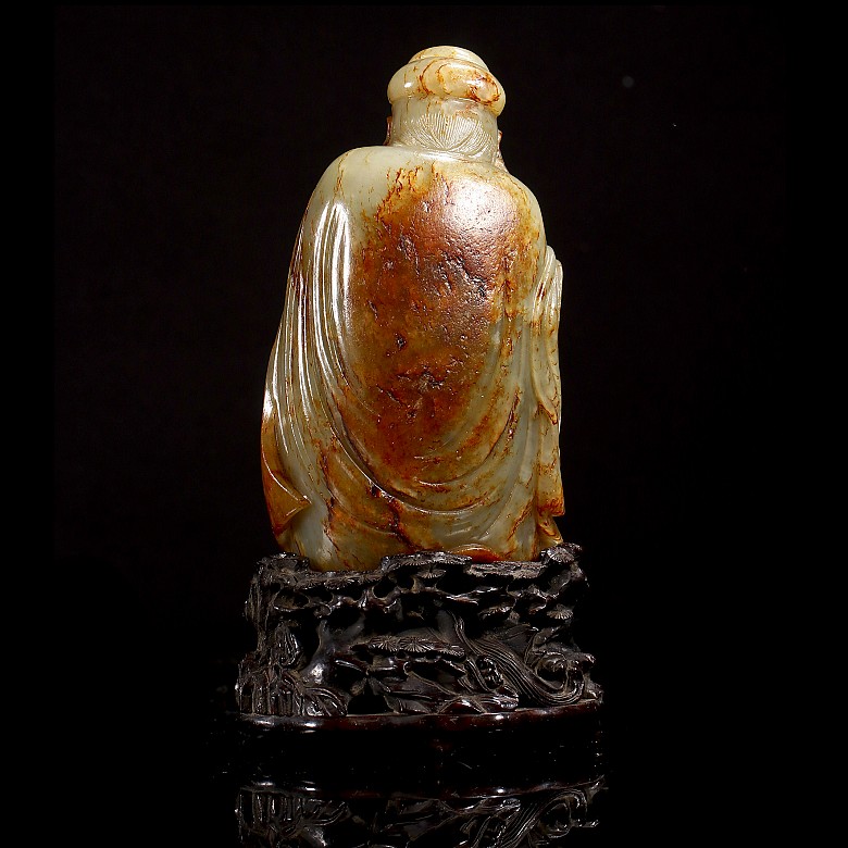 Jade figurine ‘Bodhidharma’, Qing dynasty