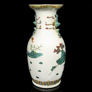 Cantonese enameled vase, 20th century