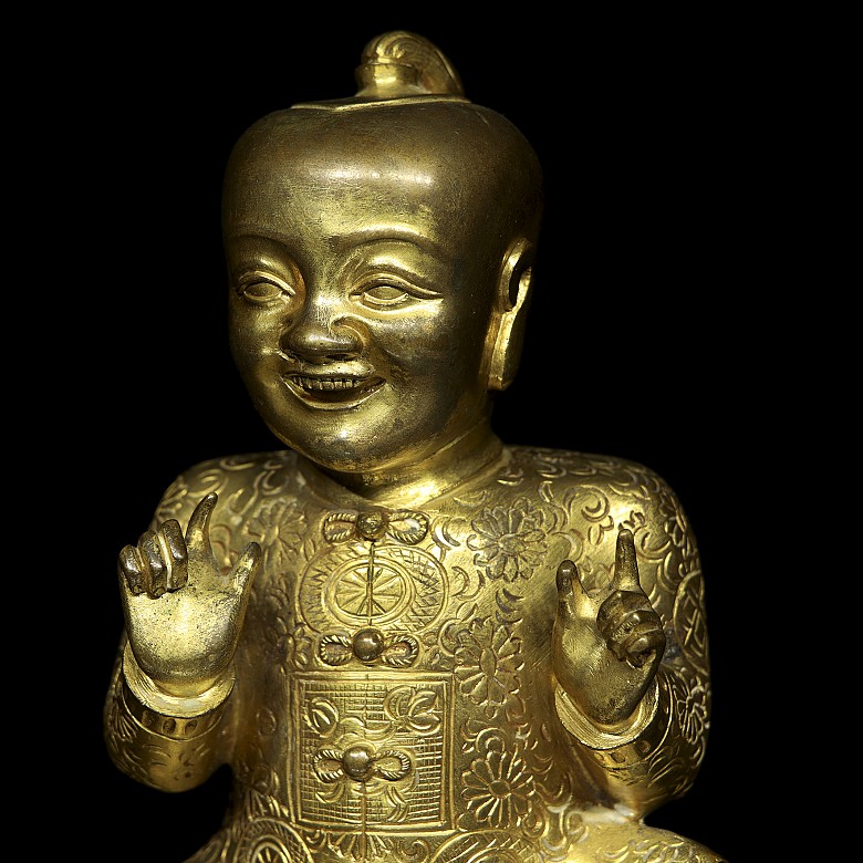 Gilded bronze figurine 