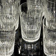 Juego de vasos de cristal 