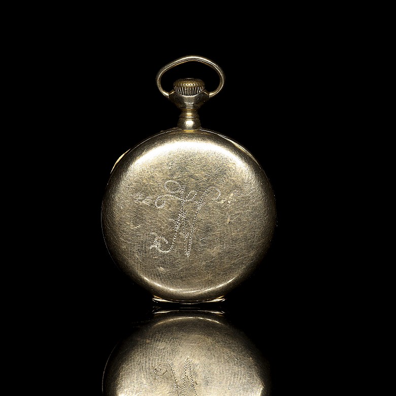 Pocket watch ‘Elgin’ in yellow gold - 2