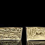 Two ivory carvings, early 20th century