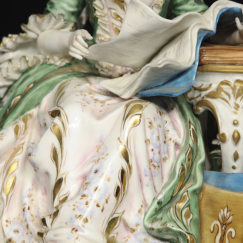 Italian porcelain ‘Madame Pompador’, 20th century - 5