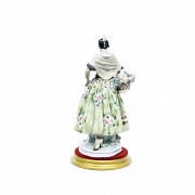 Enameled porcelain figure 