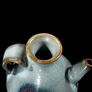 Small Junyao-glazed earthenware jug, Song dynasty