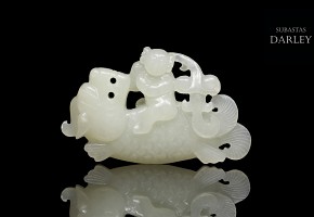 Pendant of white jade, 20th century