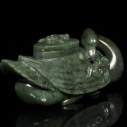 Swan-shaped jade vessel, 19th-20th century