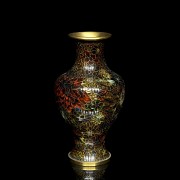 Cloisonné vase ‘Flowers’, 20th century