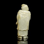 Carved jade figure “Monk”, Qing dynasty