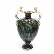 Porcelain enamelled amphora, Minton & Co., 1836-1904.