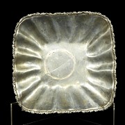 Three square silver ‘Villa’ trays, 20th century