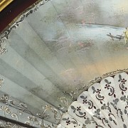 Fan with mother-of-pearl ‘Country Scene’, 20th century