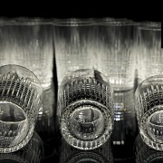 Juego de vasos de cristal 