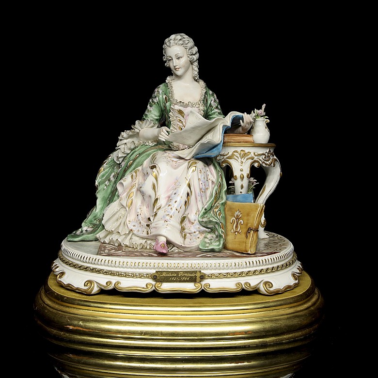 Italian porcelain ‘Madame Pompador’, 20th century