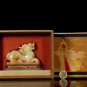 Carved jade figure ‘Qilin’, Qing Dynasty